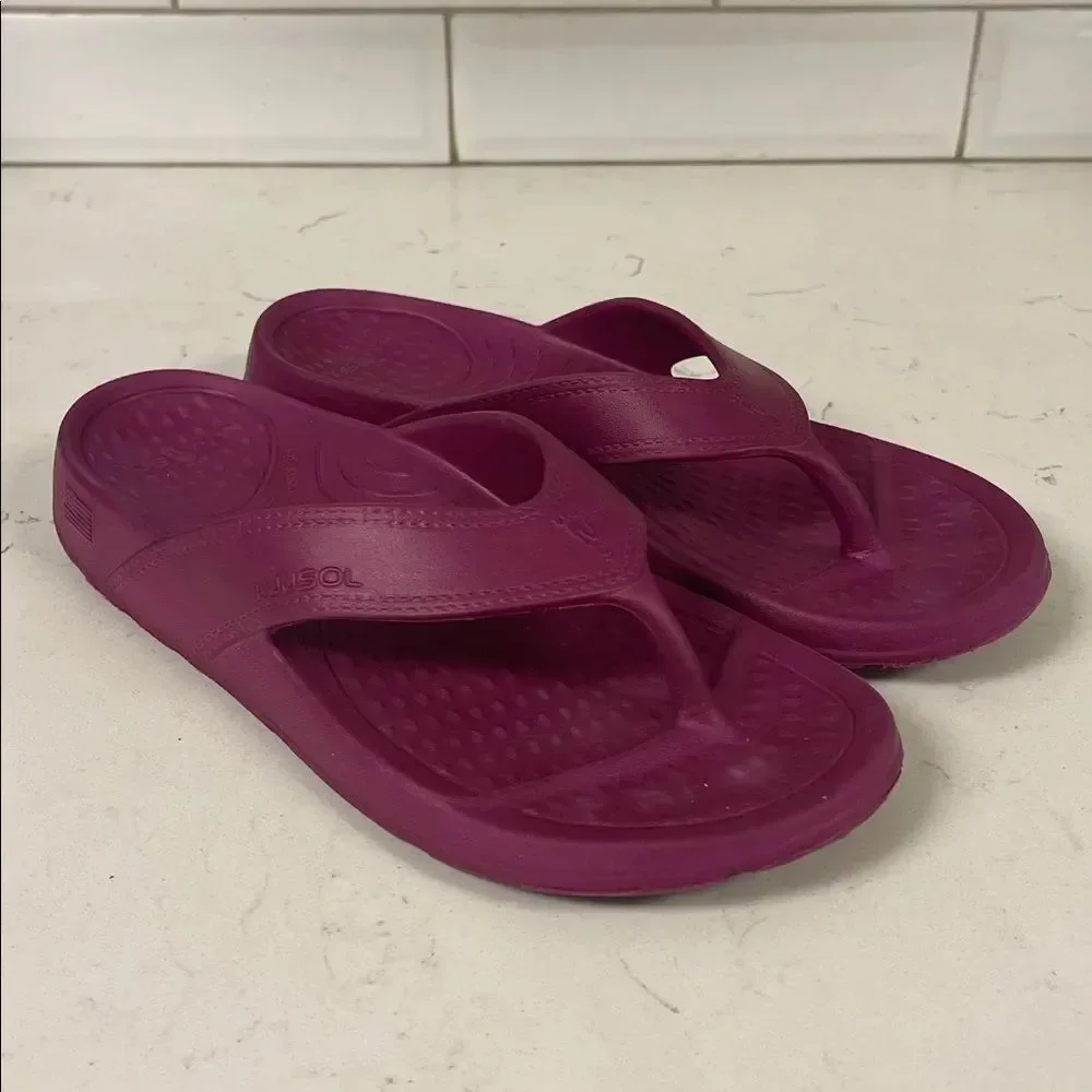 NUUSOL WOMEN'S CASCADE RECOVERY FLIP FLOP Size 8 CA-Dusty Rose ?